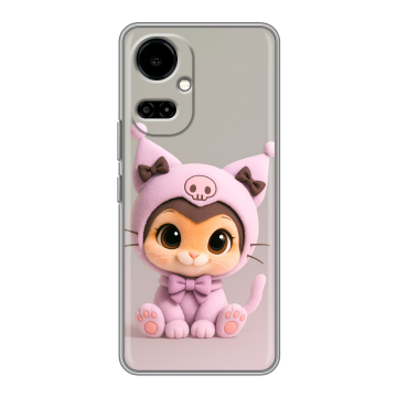 Силиконовый чехол на Tecno Camon 19 с принтом Куроми Kuromi 