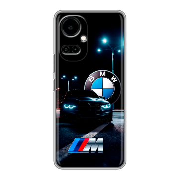 Силиконовый чехол на Tecno Camon 19 с принтом БМВ BMW Силиконовый чехол на Tecno Camon 19 с принтом БМВ BMW