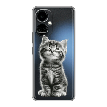 Силиконовый чехол на Tecno Camon 19 с принтом Котенок Силиконовый чехол на Tecno Camon 19 с принтом Котенок
