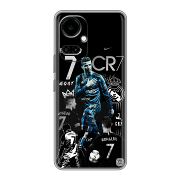 Силиконовый чехол на Tecno Camon 19 с принтом Реал Роналдо Силиконовый чехол на Tecno Camon 19 с принтом Реал Роналдо