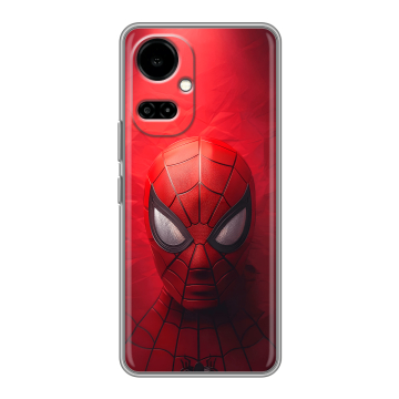 Силиконовый чехол на Tecno Camon 19 с принтом Spiderman Человек паук Силиконовый чехол на Tecno Camon 19 с принтом Spiderman Человек паук