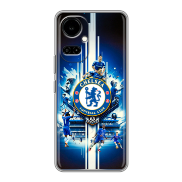 Силиконовый чехол на Tecno Camon 19 с принтом Chelsea Челси