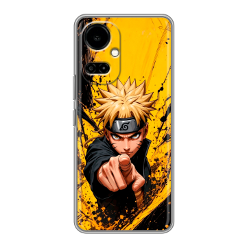 Силиконовый чехол на Tecno Camon 19 с принтом Naruto Наруто