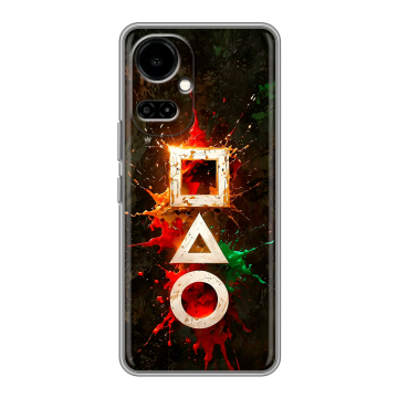 Силиконовый чехол на Tecno Camon 19 с принтом Squid Game Игра кальмара Силиконовый чехол на Tecno Camon 19 с принтом Squid Game Игра кальмара