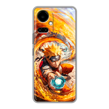 Силиконовый чехол на Tecno Camon 19 с принтом Аниме Наруто Naruto