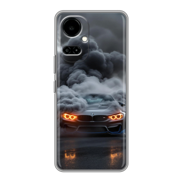 Силиконовый чехол на Tecno Camon 19 с принтом BMW БМВ Силиконовый чехол на Tecno Camon 19 с принтом BMW БМВ