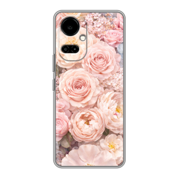 Силиконовый чехол на Tecno Camon 19 с принтом женский