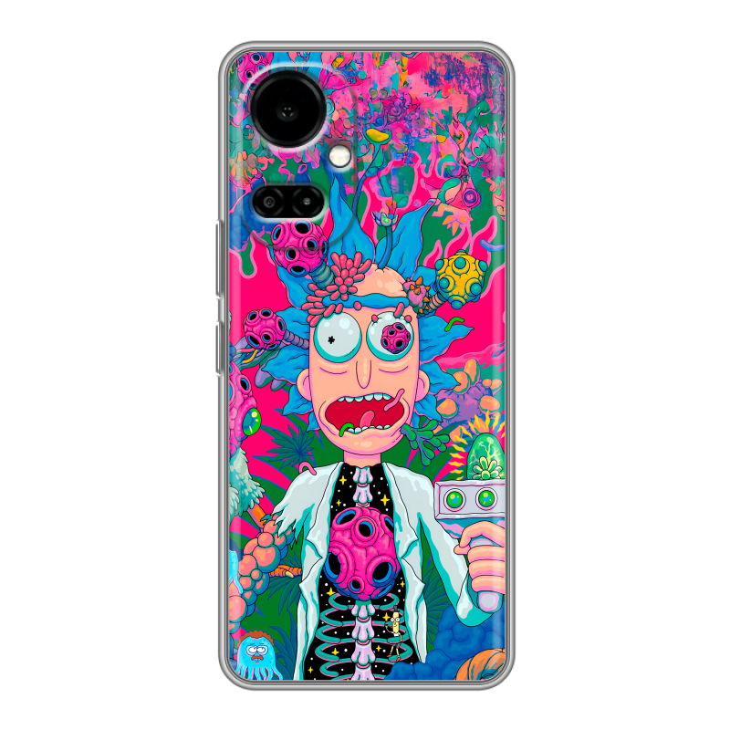 Силиконовый чехол на Tecno Camon 19 с принтом Рик и Морти Rick Morty Силиконовый чехол на Tecno Camon 19 с принтом Рик и Морти Rick Morty