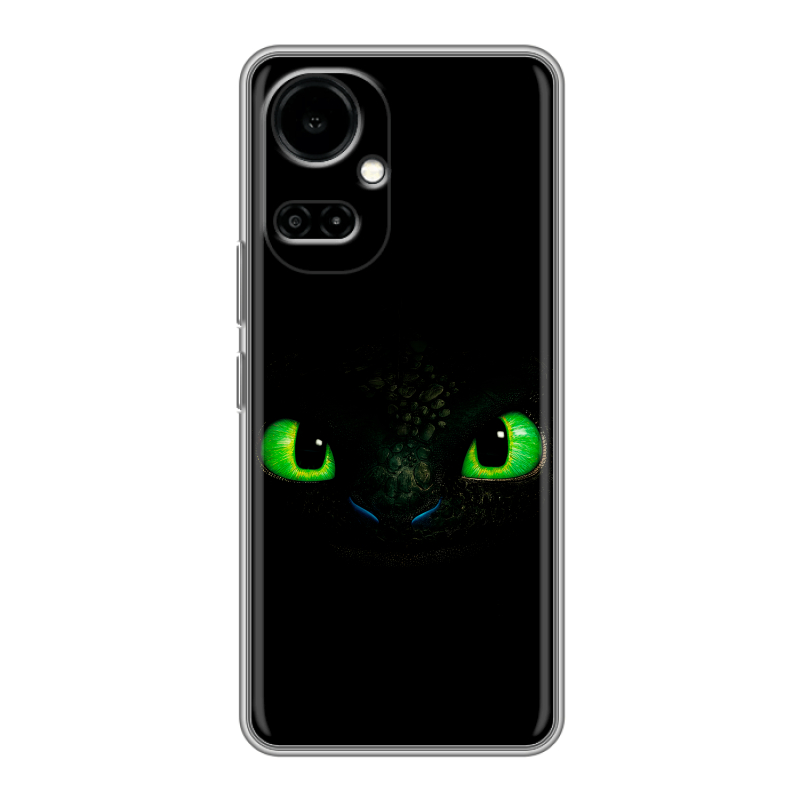 Силиконовый противоударный чехол на Tecno Camon 19 с принтом Как приручить дракона Силиконовый противоударный чехол на Tecno Camon 19 с принтом Как приручить дракона