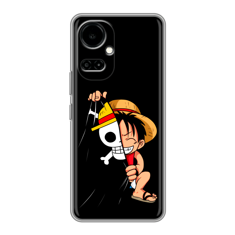 Силиконовый противоударный чехол на Tecno Camon 19 с принтом One Piece Ван Пис Силиконовый противоударный чехол на Tecno Camon 19 с принтом One Piece Ван Пис