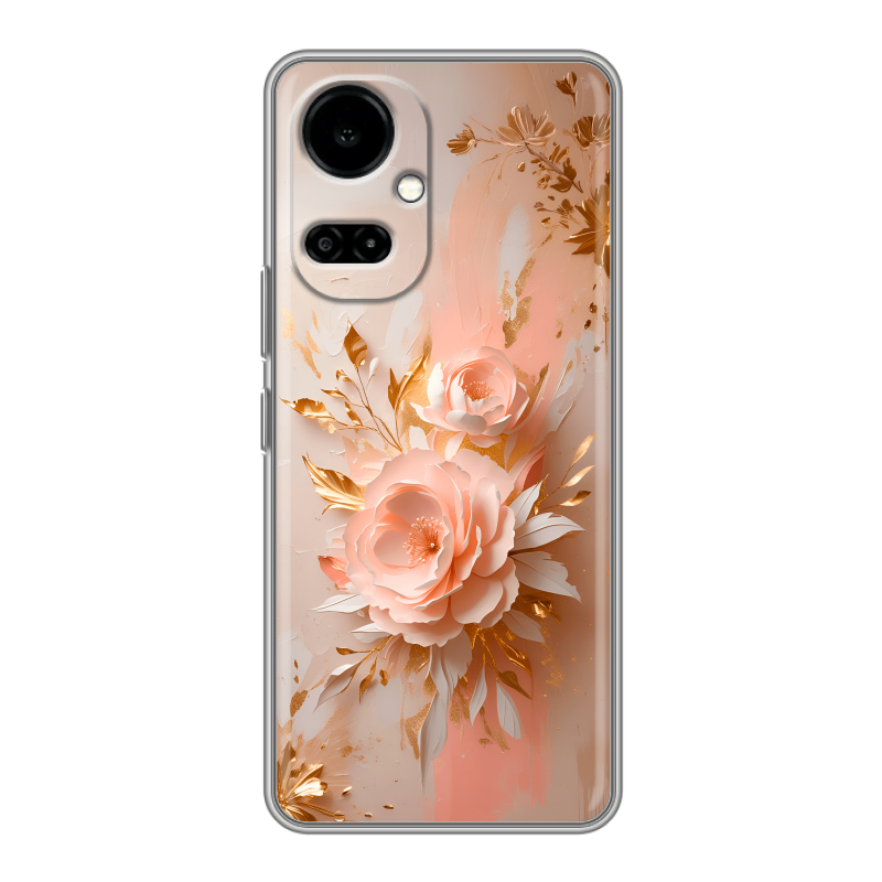 Силиконовый чехол на Tecno Camon 19 с принтом женский Силиконовый чехол на Tecno Camon 19 с принтом женский