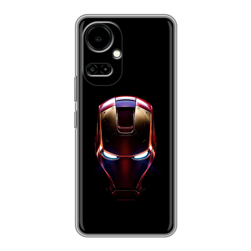 Силиконовый противоударный чехол на Tecno Camon 19 с принтом IronMan Железный человек Силиконовый противоударный чехол на Tecno Camon 19 с принтом IronMan Железный человек