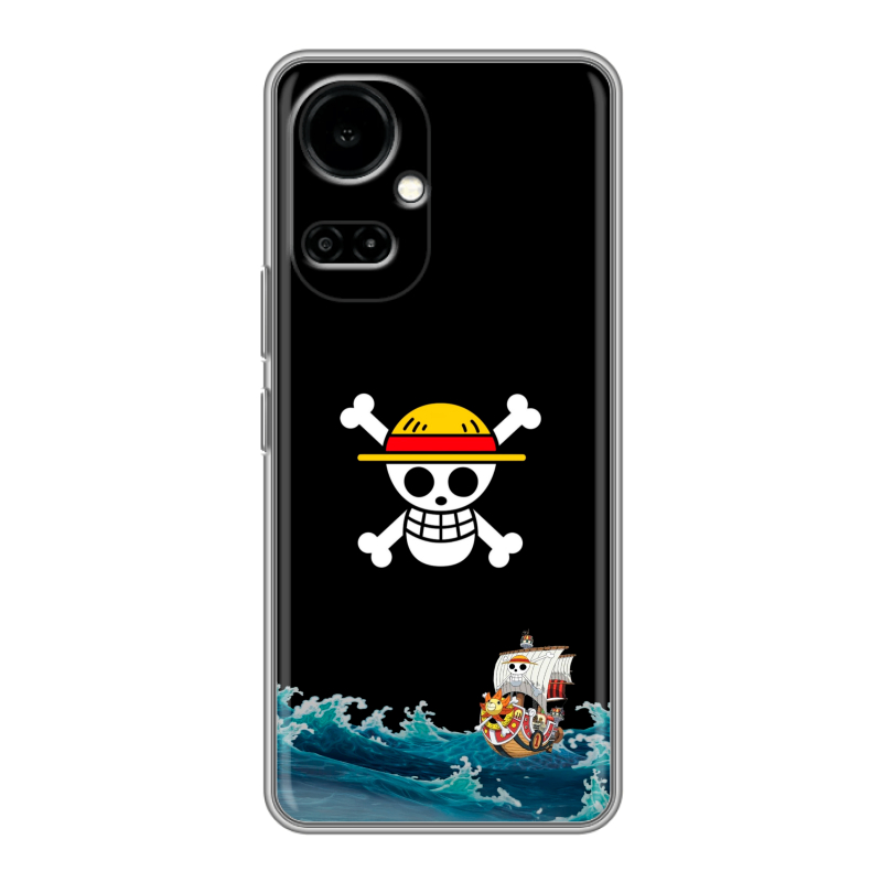 Силиконовый противоударный чехол на Tecno Camon 19 с принтом One Piece Ван Пис Силиконовый противоударный чехол на Tecno Camon 19 с принтом One Piece Ван Пис