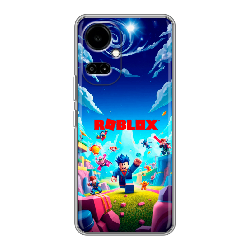 Силиконовый чехол на Tecno Camon 19 с принтом Roblox Роблокс Силиконовый чехол на Tecno Camon 19 с принтом Roblox Роблокс