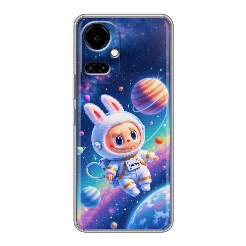 Силиконовый чехол на Tecno Camon 19 с принтом Labubu Лабубу Силиконовый чехол на Tecno Camon 19 с принтом Labubu Лабубу