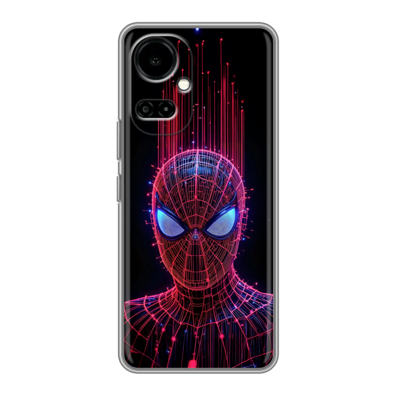 Силиконовый противоударный чехол на Tecno Camon 19 с принтом Spiderman Человек паук Силиконовый противоударный чехол на Tecno Camon 19 с принтом Spiderman Человек паук