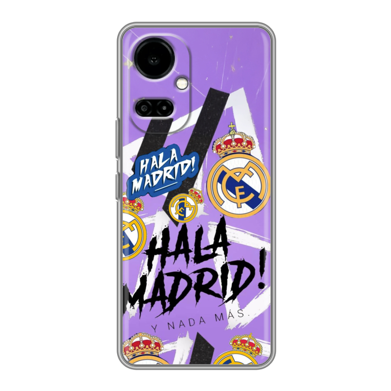 Силиконовый противоударный чехол на Tecno Camon 19 с принтом Real Madrid Реал Мадрид Силиконовый противоударный чехол на Tecno Camon 19 с принтом Real Madrid Реал Мадрид