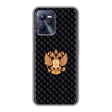 Силиконовый чехол на Realme C35 с принтом Герб России принт