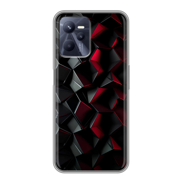 Силиконовый чехол на Realme C35 с принтом Абстракция