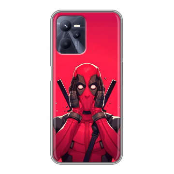 Силиконовый чехол на Realme C35 с принтом Дедпул Deadpool