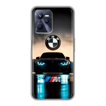Силиконовый чехол на Realme C35 с принтом БМВ BMW Силиконовый чехол на Realme C35 с принтом БМВ BMW