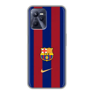 Силиконовый чехол на Realme C35 с принтом Барселона Barcelona