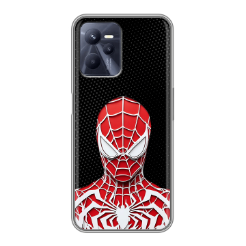 Силиконовый чехол на Realme C35 с принтом человек паук spiderman