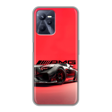 Силиконовый чехол на Realme C35 с принтом Мерседес Mercedes AMG Силиконовый чехол на Realme C35 с принтом Мерседес Mercedes AMG