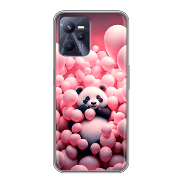 Силиконовый чехол на Realme C35 с принтом Панда