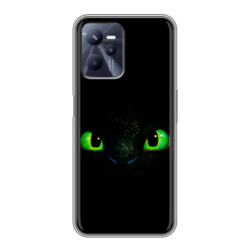 Силиконовый чехол на Realme C35 с принтом Как приручить дракона