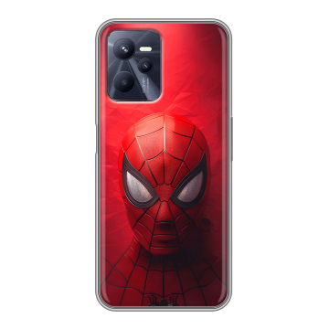 Силиконовый чехол на Realme C35 с принтом Spiderman Человек паук
