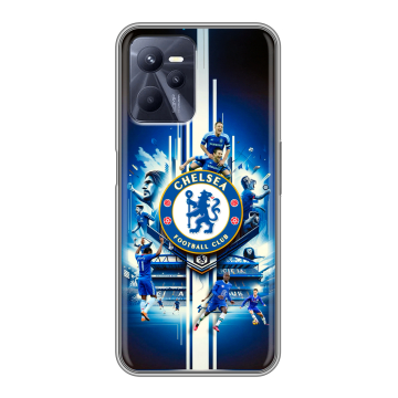 Силиконовый чехол на Realme C35 с принтом Chelsea Челси Силиконовый чехол на Realme C35 с принтом Chelsea Челси
