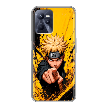 Силиконовый чехол на Realme C35 с принтом Naruto Наруто
