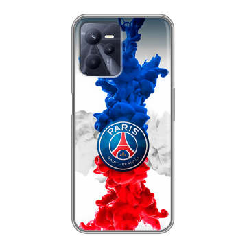 Силиконовый чехол на Realme C35 с принтом PSG ПСЖ Силиконовый чехол на Realme C35 с принтом PSG ПСЖ