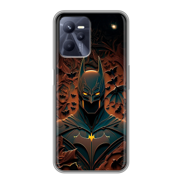 Силиконовый чехол на Realme C35 с принтом Batman Бэтмен Силиконовый чехол на Realme C35 с принтом Batman Бэтмен
