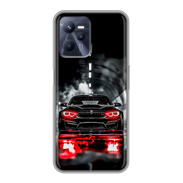 Силиконовый чехол на Realme C35 с принтом BMW БМВ Силиконовый чехол на Realme C35 с принтом BMW БМВ