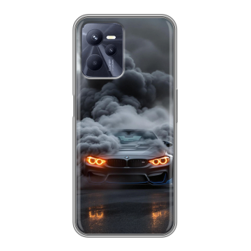 Силиконовый чехол на Realme C35 с принтом BMW БМВ Силиконовый чехол на Realme C35 с принтом BMW БМВ