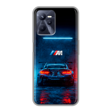 Силиконовый чехол на Realme C35 с принтом BMW БМВ
