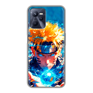 Силиконовый чехол на Realme C35 с принтом Аниме Наруто Naruto