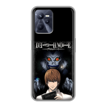 Силиконовый чехол на Realme C35 с принтом Death note Тетрадь смерти Силиконовый чехол на Realme C35 с принтом Death note Тетрадь смерти
