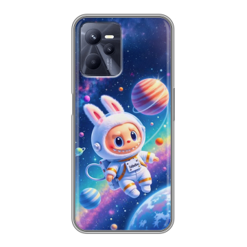 Силиконовый чехол на Realme C35 с принтом Labubu Лабубу