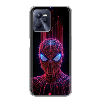 Силиконовый чехол на Realme C35 с принтом Spiderman Человек паук