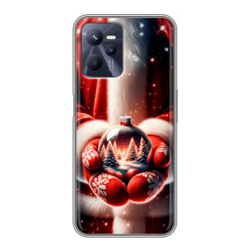 Силиконовый чехол на Realme C35 с принтом Новый год Силиконовый чехол на Realme C35 с принтом Новый год