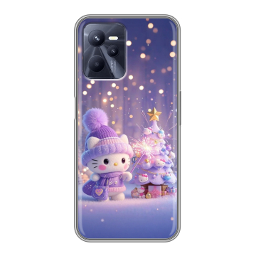 Силиконовый чехол на Realme C35 с принтом Новый год Силиконовый чехол на Realme C35 с принтом Новый год