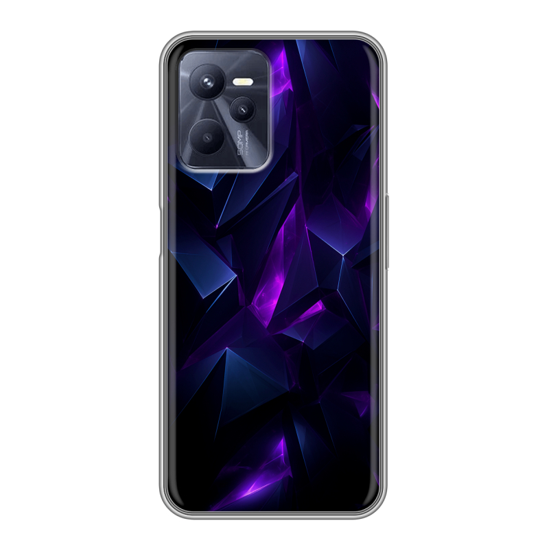 Силиконовый противоударный чехол на Realme C35 с принтом Абстракиция Силиконовый противоударный чехол на Realme C35 с принтом Абстракиция