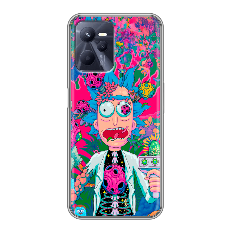 Силиконовый чехол на Realme C35 с принтом Рик и Морти Rick Morty Силиконовый чехол на Realme C35 с принтом Рик и Морти Rick Morty