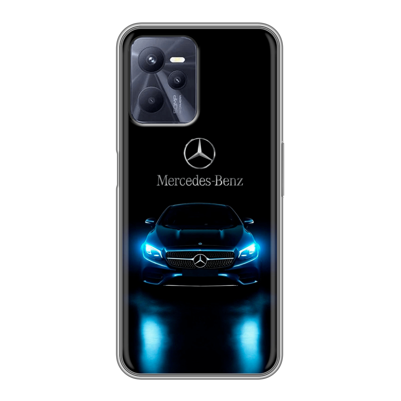 Силиконовый чехол на Realme C35 с принтом Mercedes Мерседес Силиконовый чехол на Realme C35 с принтом Mercedes Мерседес