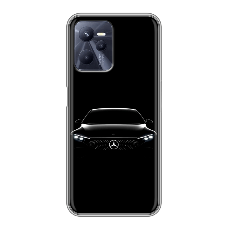 Силиконовый противоударный чехол на Realme C35 с принтом Mercedes Мерседес Силиконовый противоударный чехол на Realme C35 с принтом Mercedes Мерседес