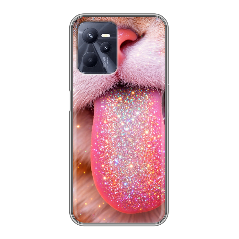 Силиконовый чехол на Realme C35 с принтом для девочек Силиконовый чехол на Realme C35 с принтом для девочек