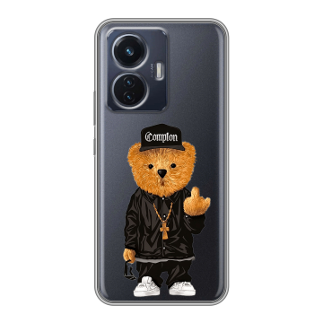 Силиконовый чехол на Vivo T1 с принтом Мишка